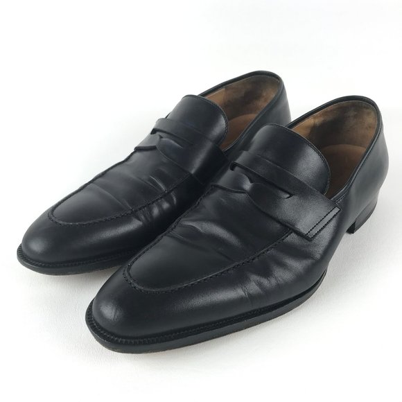 Magnanni Black Leather Penny Loafers Spain Sz 13 main image 8